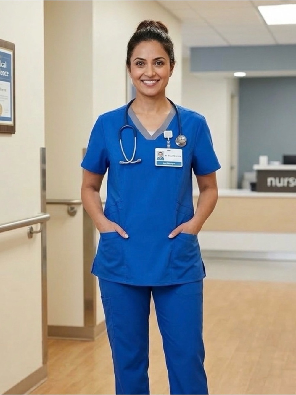 Grey's Anatomy Barco Scrub Top with Hip Pockets 2XL XXL